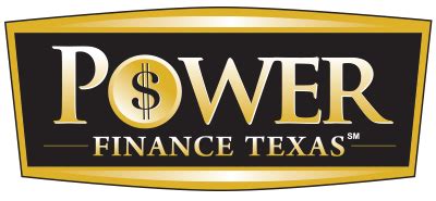 Power finance texas - Power Finance Texas is a credit services organization and credit access business. The examples above are based on the consumer paying on time with the schedule provided on credit origination. Additional fees that may occur include dishonored item of $30.00 for any return payment, and/or late